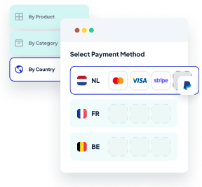 Location based payment options illustration